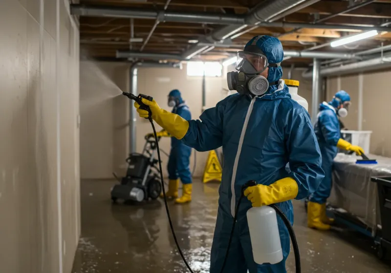 Basement Sanitization and Antimicrobial Treatment process in Lamar, MO